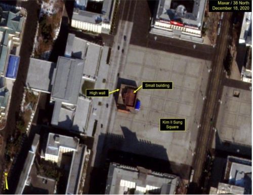 Hình ảnh vệ tinh mới đây cho thấy một tòa nhà khác cũng đã được xây dựng ngay bên cạnh nhưng ở bên ngoài khu vực tường bao và dường như việc xây dựng đã bắt đầu từ tuần trước. (Nguồn: Yonhap)