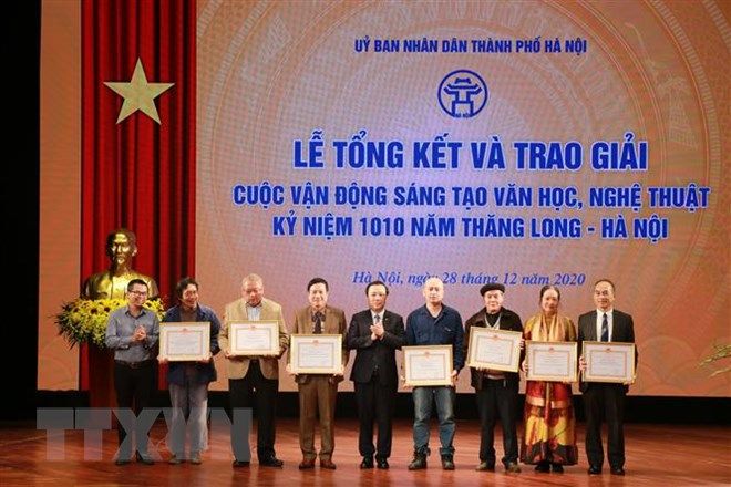 55 tác phẩm đoạt giải sáng tạo văn học, nghệ thuật kỷ niệm 1010 năm Thăng Long-Hà Nội