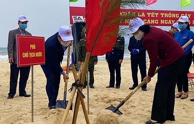 Vice President joins tree-planting festival in Quang Binh