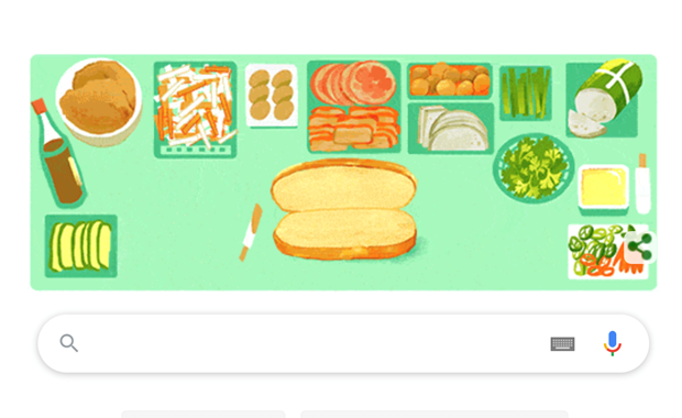 google doodles honours vietnams banh mi