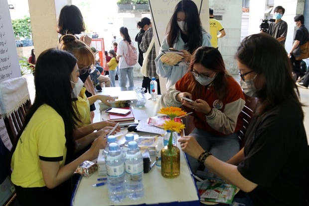 At a job transaction floor in HCM City (Photo: VNA)