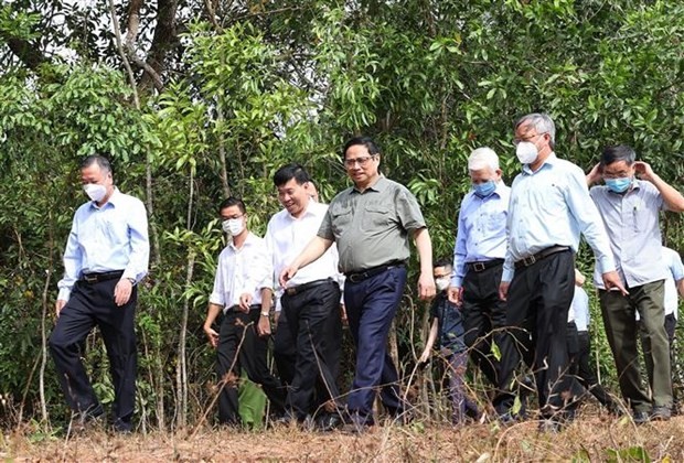 Prime Minister Pham Minh Chinh visits Binh Phuoc province