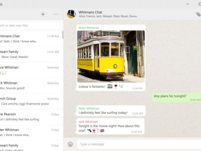 Ứng dụng WhatsApp dành cho máy tính để bàn