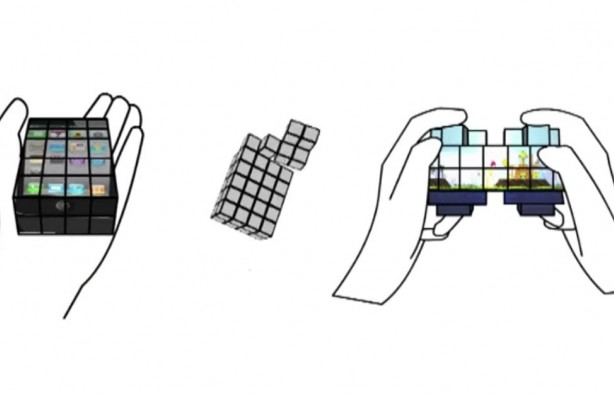 "Vặn" màn hình điện thoại thành khối Rubik