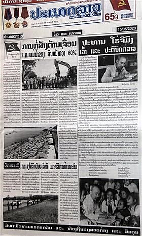 lao german media praise president ho chi minh on his 130th birthday
