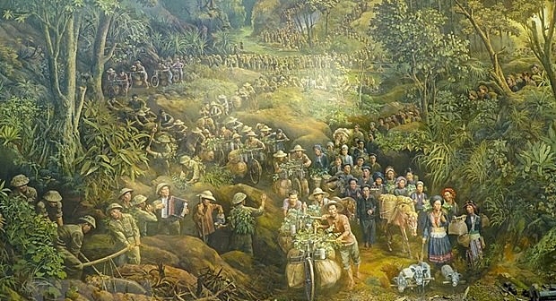 Gigantic painting reenacts historic Dien Bien Phu Victory