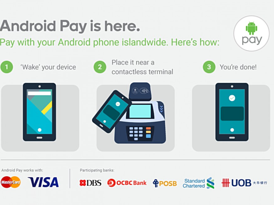 Singapore - quốc gia châu Á đầu tiên triển khai dịch vụ Android Pay