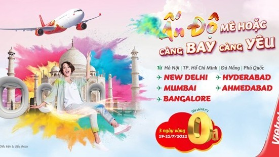 Vietjet gives exclusive zero-fare deal to celebrate 17 Vietnam-India route milestone