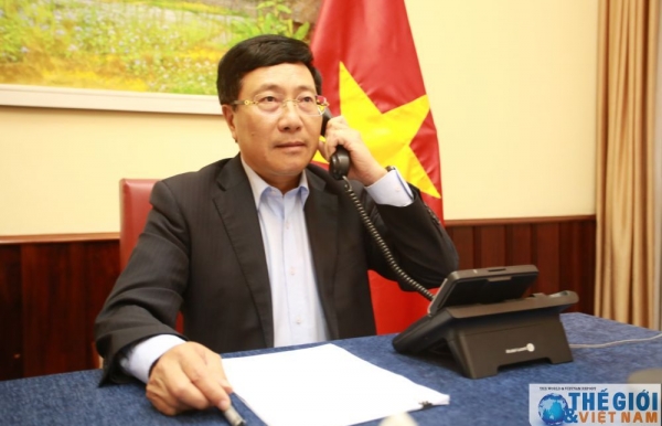 Deputy PM, FM Pham Binh Minh holds talks with Saudi Arabian FM