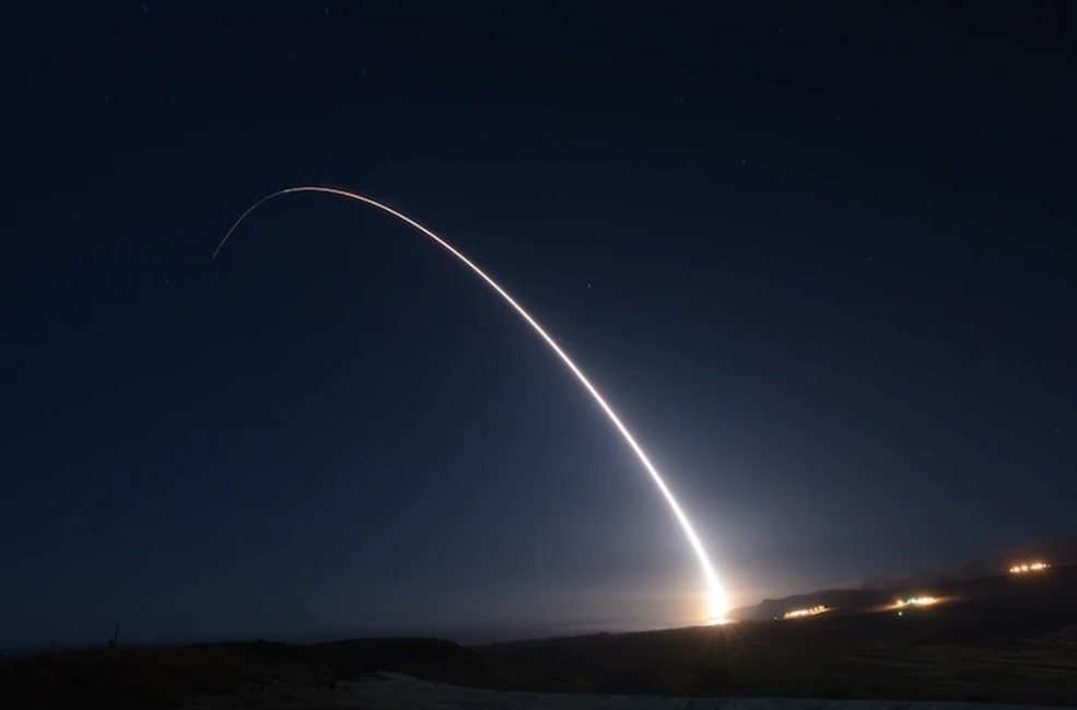 Mỹ vừa phóng thử nghiệm tên lửa đạn đạo xuyên lục địa Minuteman III. (Nguồn: AP)