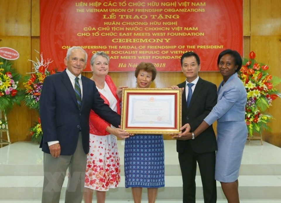 friendship order bestowed upon east meets west foundation