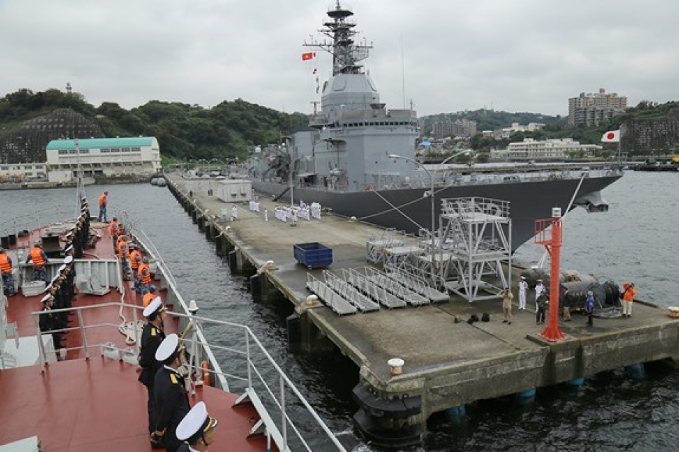 ship 015 tran hung dao of vietnam navy visits japan