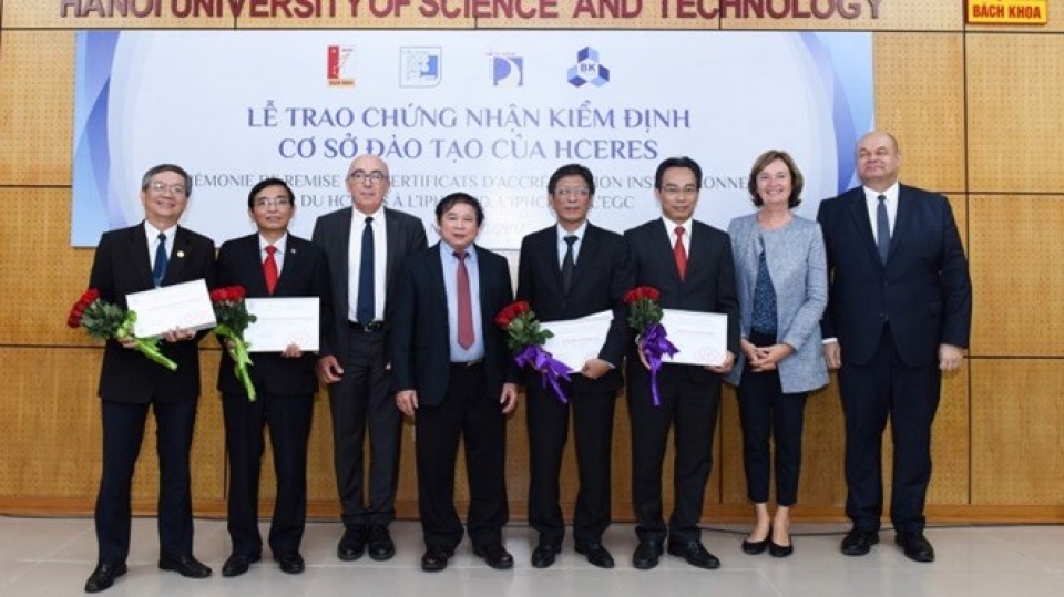 four first vietnamese universities receive hceres certificates