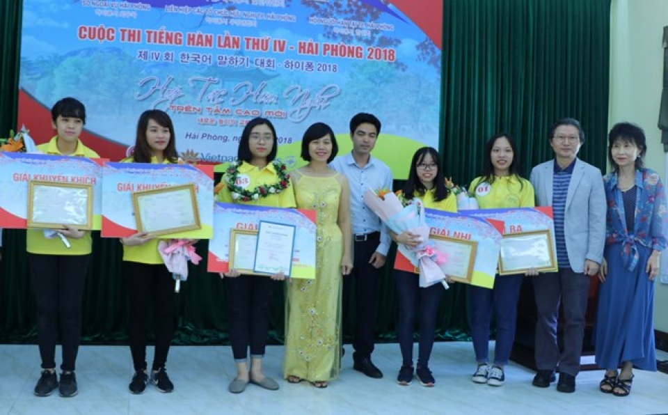 korean language speaking contest launched in hai phong