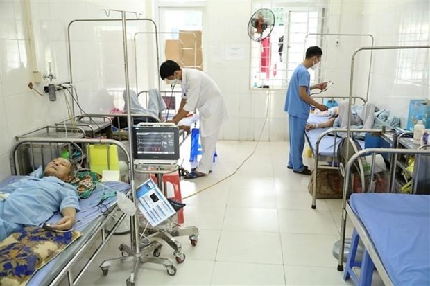 Heavy COVID-19 patients under treatment (Photo: VNA)
