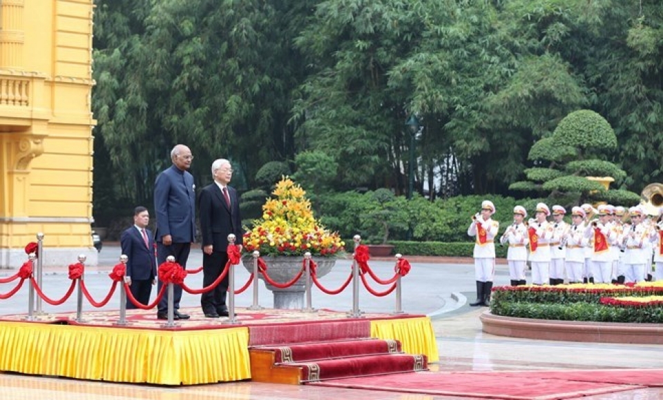 party state leader hails first visit by indian president