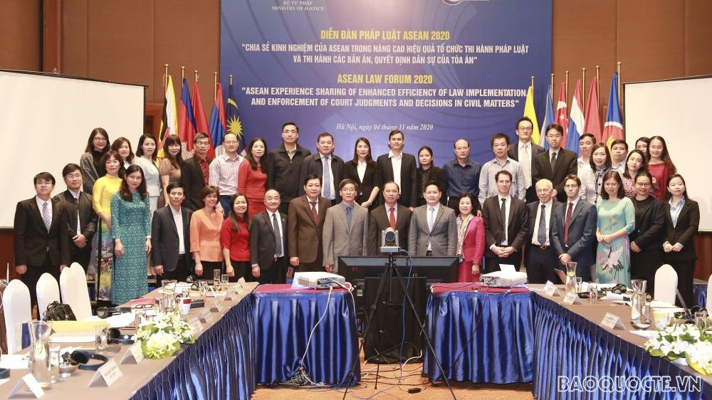 Diễn đàn pháp luật ASEAN 2020: Chia sẻ kinh nghiệm nâng cao hiệu quả tổ chức thi hành pháp luật
