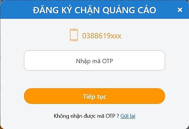 huong dan dang ky thue bao di dong vao danh sach chan cuoc goi rac