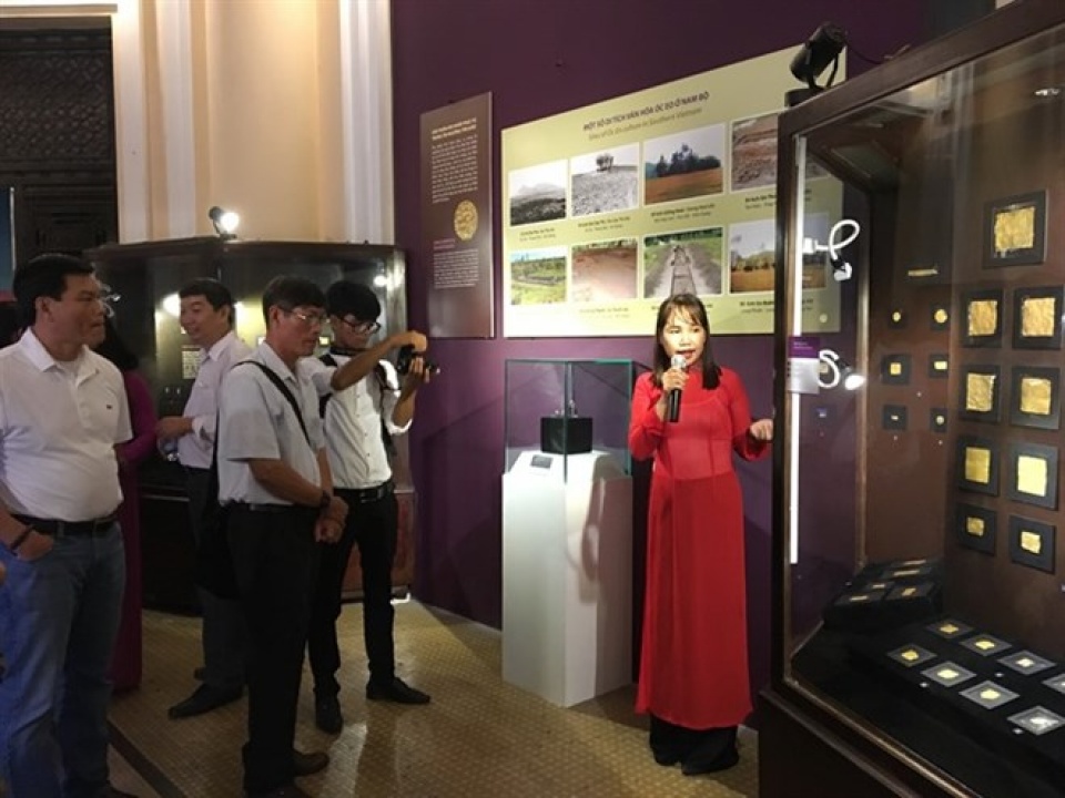 exhibition of ancient oc eo jewelry ornaments