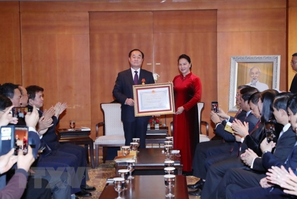 rok professor honoured for contributions to vietnam rok ties