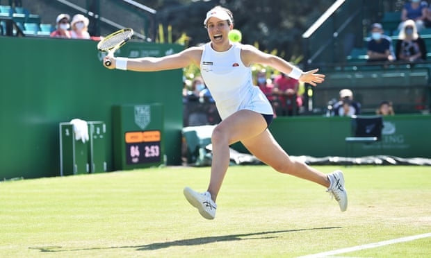 Johanna Konta đã buộc phải rút lui khỏi Wimbledon vì Covid-19. (Nguồn: Nathan Stirk /Getty/ The Guardian) 
