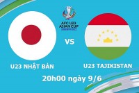 Link xem trực tiếp U23 Nhật Bản vs U23 Tajikistan (20h00 ngày 9/6) AFC U23 Asian Cup 2022