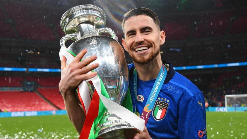 Jorginho đã vô địch Euro 2020 với Ý chỉ vài tuần sau khi giành chức vô địch Champions League. (Nguồn: Getty)