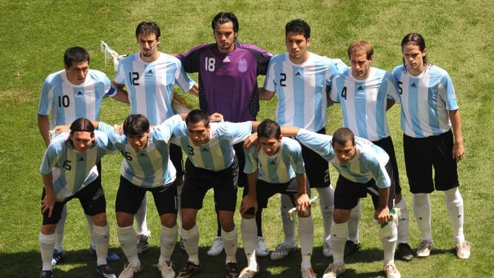 Đội hình Olympic vàng của thế hệ Messi, Aguero, Di Maria năm 2008. (Nguồn: 90min)