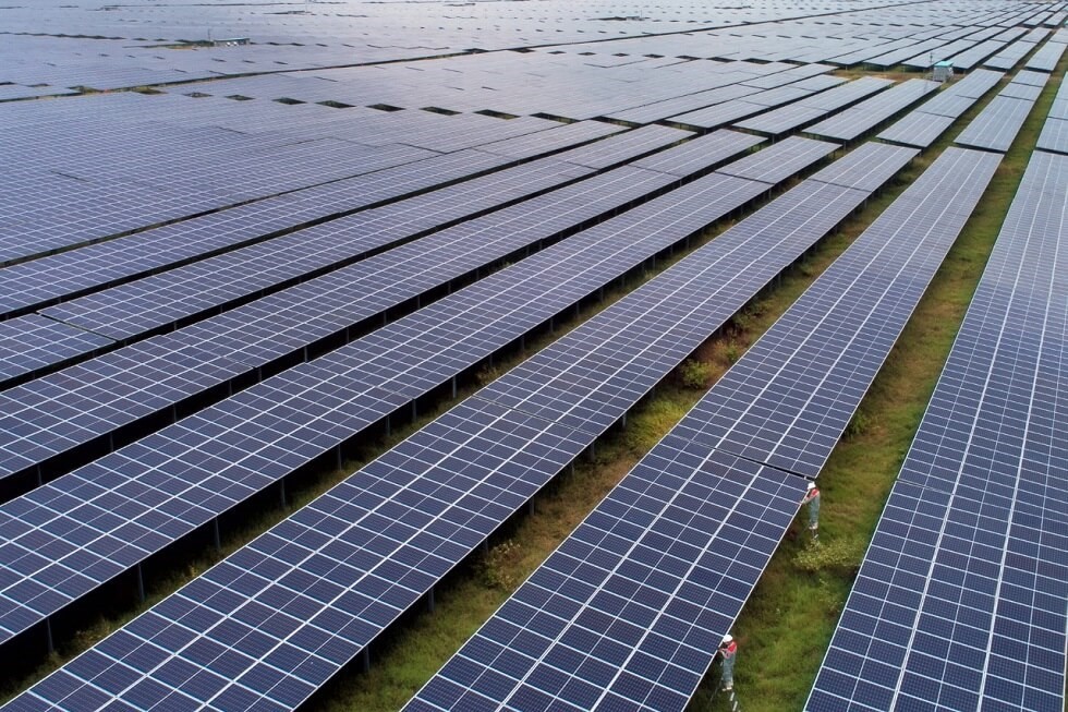 A view of Sao Mai Group’s solar power plants in the Central Highlands provinces of Dak Lak and Dak Nong 