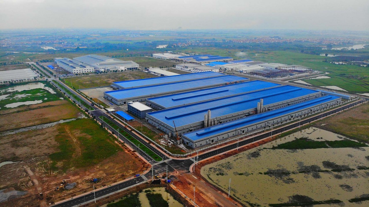 Toàn cảnh Khu công nghiệp Hoà Phú, Hiệp Hoà. (Nguồn: Danh Lam, TTXVN)