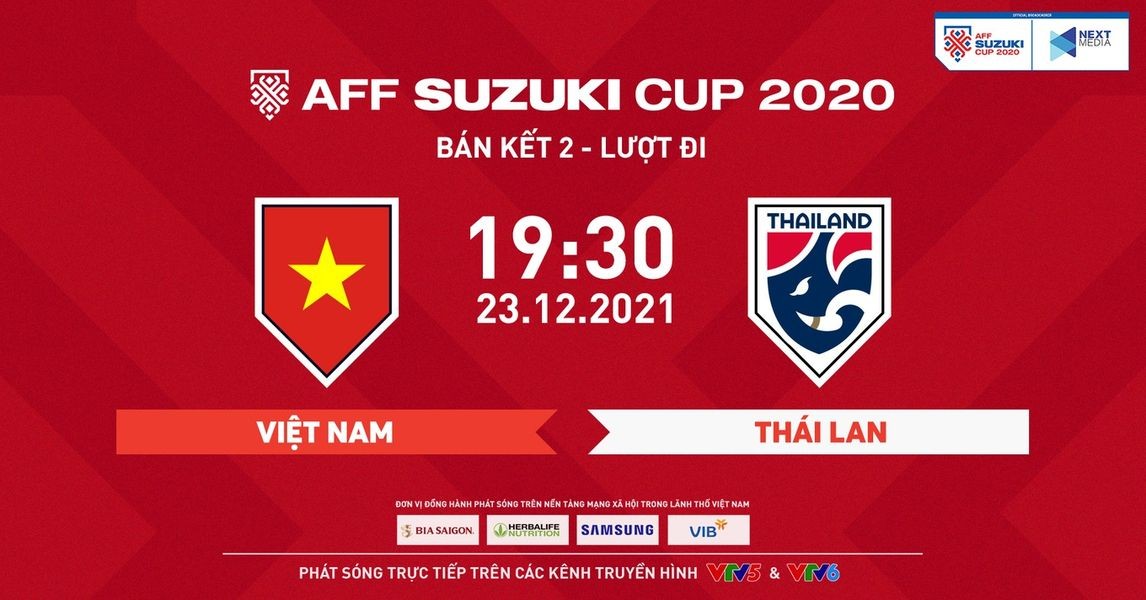 Link xem trực tiếp Việt Nam vs Thái Lan bán kết AFF Cup 19h30 ngày 23/12: 'Siêu kinh điển' Đông Nam Á