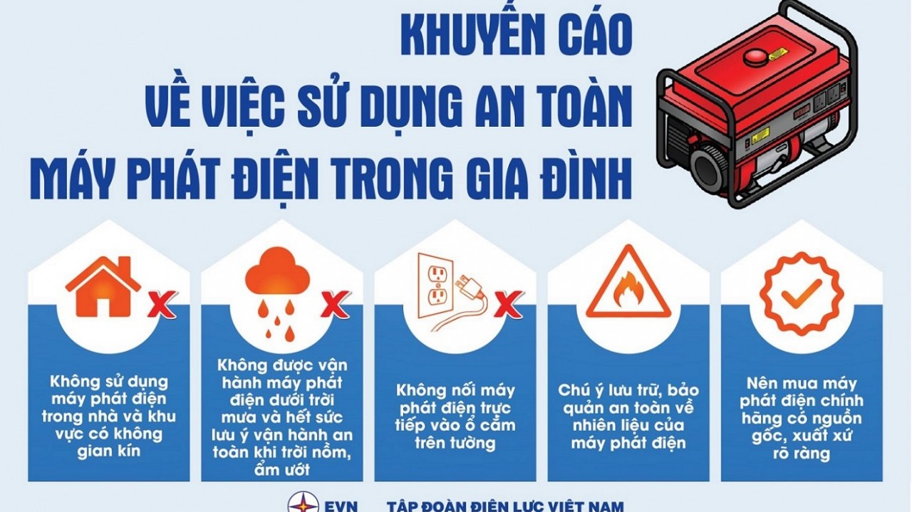 Sử dụng máy phát điện như nào để đảm bảo an toàn?