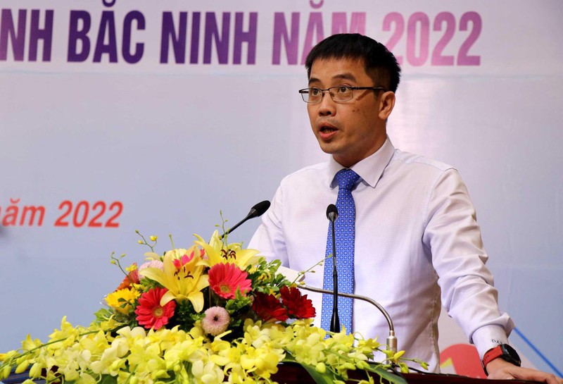 Ông Đậu Anh Tuấn, Uỷ viên Ban thường trực, Phó Tổng thư ký VCCI đánh giá về kết quả chỉ số PCI của Bắc Ninh. (Nguồn: TTXVN)