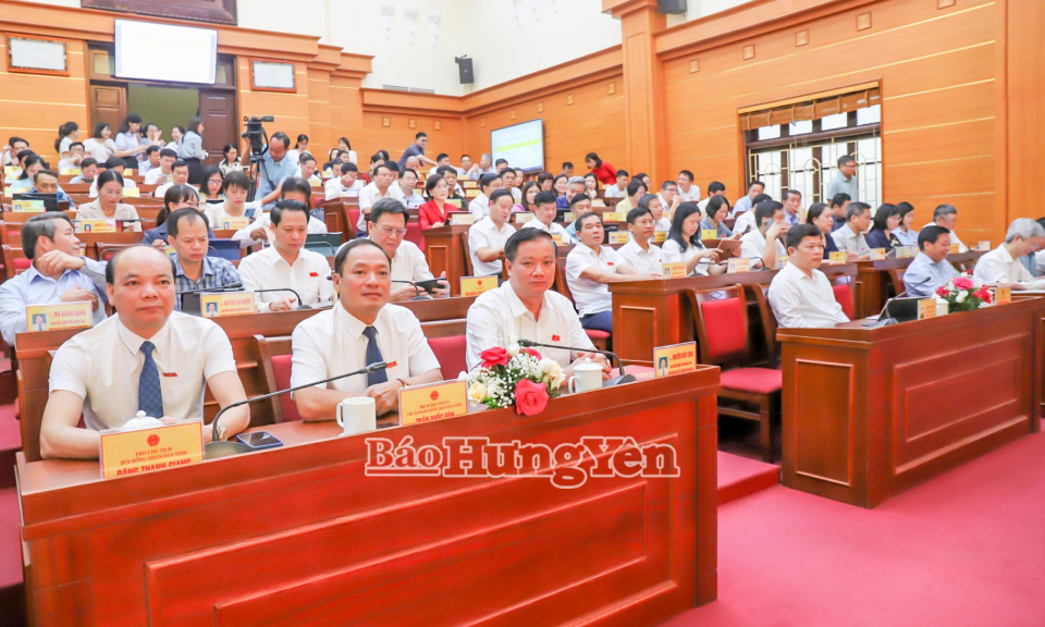 Kỳ họp thứ ba mươi HĐND tỉnh Hưng Yên: Thông qua nhiều chính sách, cơ chế đặc thù quan trọng Kỳ họp thứ ba mươi HĐND tỉnh Hưng Yên: Thông qua nhiều chính sách, cơ chế đặc thù quan trọng