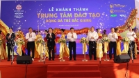 Hanoi FC khánh thành Trung tâm đào tạo bóng đá trẻ tại tỉnh Bắc Giang