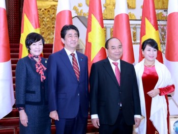 Lễ đón Thủ tướng Nhật Bản Shinzo Abe thăm Việt Nam