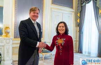 Đại sứ Ngô Thị Hoà trình Quốc thư lên Nhà vua Hà Lan