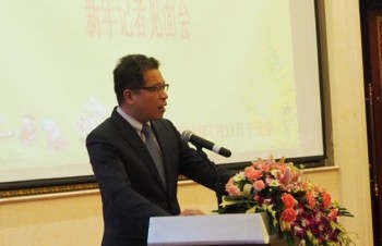 Đại sứ Việt Nam Đặng Minh Khôi gặp gỡ báo giới Trung Quốc