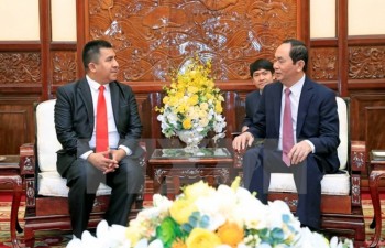 Chủ tịch nước Trần Đại Quang tiếp các Đại sứ trình Quốc thư đầu năm 2018