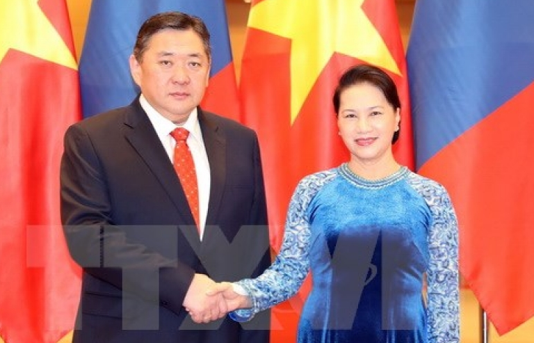 Chủ tịch Quốc hội Nguyễn Thị Kim Ngân tiếp Chủ tịch Quốc hội Mông Cổ