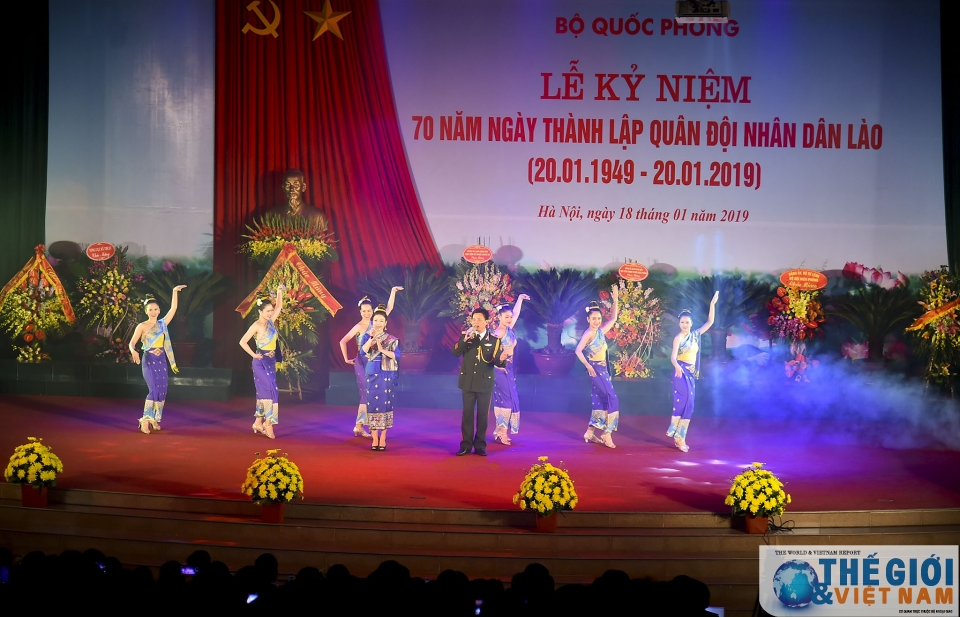 Kỷ niệm 70 năm Ngày thành lập Quân đội nhân dân Lào tại Hà Nội