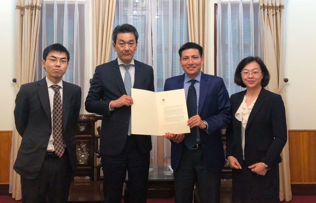 Trao công hàm chấp thuận cho phép mở Văn phòng Lãnh sự Nhật Bản tại Tp. Đà Nẵng