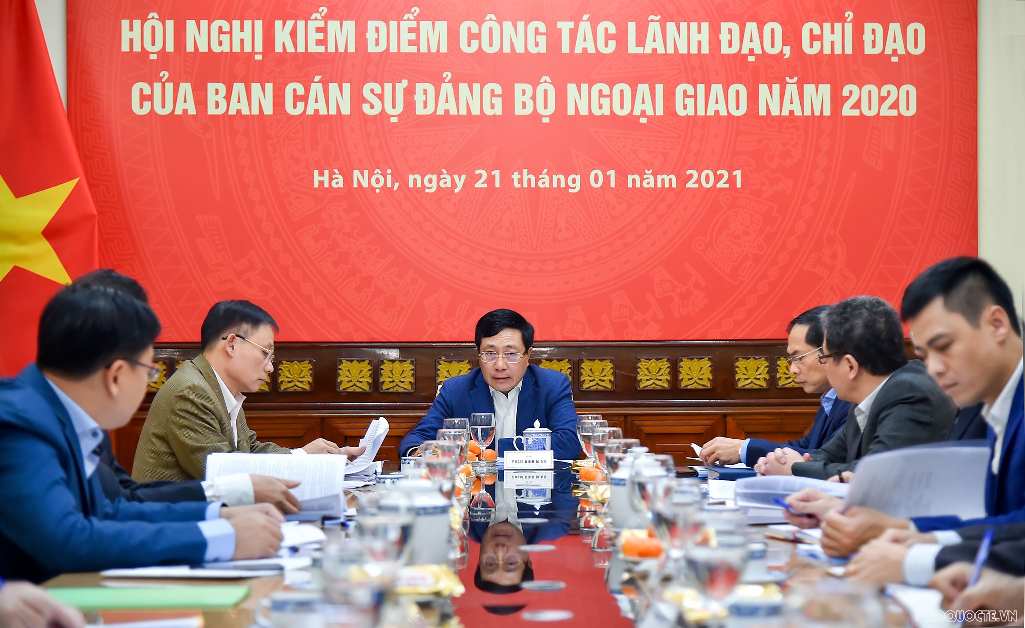 Ban cán sự đảng Bộ Ngoại giao kiểm điểm công tác lãnh đạo, chỉ đạo năm 2020