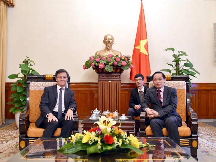 Đại sứ Lào chúc Tết Lãnh đạo Bộ Ngoại giao
