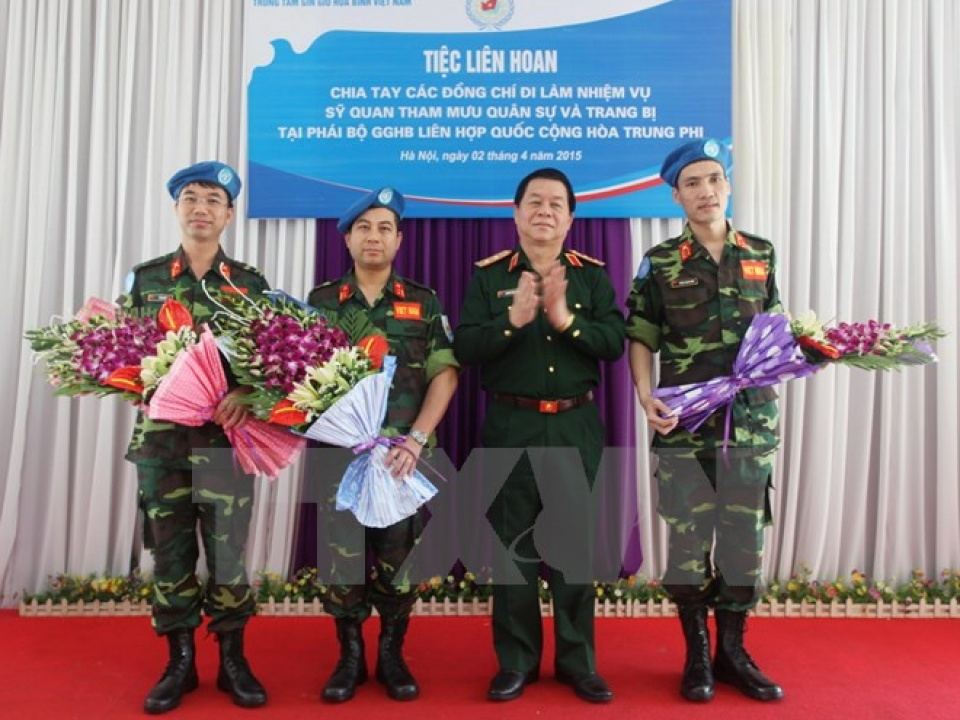 Việt Nam đang thực hiện gìn giữ hòa bình ở CH Trung Phi, Nam Sudan