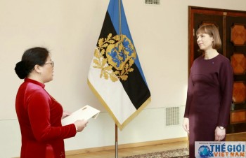 Đại sứ Phạm Thị Ngọc Bích trình Thư ủy nhiệm lên Tổng thống Cộng hòa Estonia