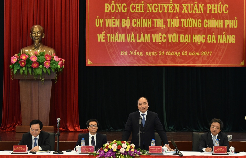 Thủ tướng Nguyễn Xuân Phúc thăm và làm việc tại Đại học Đà Nẵng