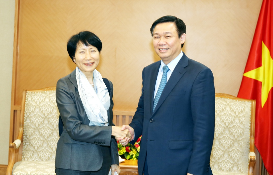 Phó Thủ tướng Vương Đình Huệ tiếp Chủ tịch của Quỹ Môi trường toàn cầu