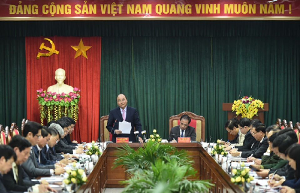 Thủ tướng Nguyễn Xuân Phúc làm việc với lãnh đạo tỉnh Tuyên Quang