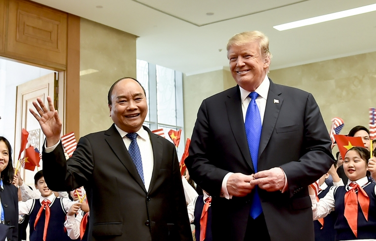 Thủ tướng Nguyễn Xuân Phúc hội đàm với Tổng thống Mỹ Donald Trump